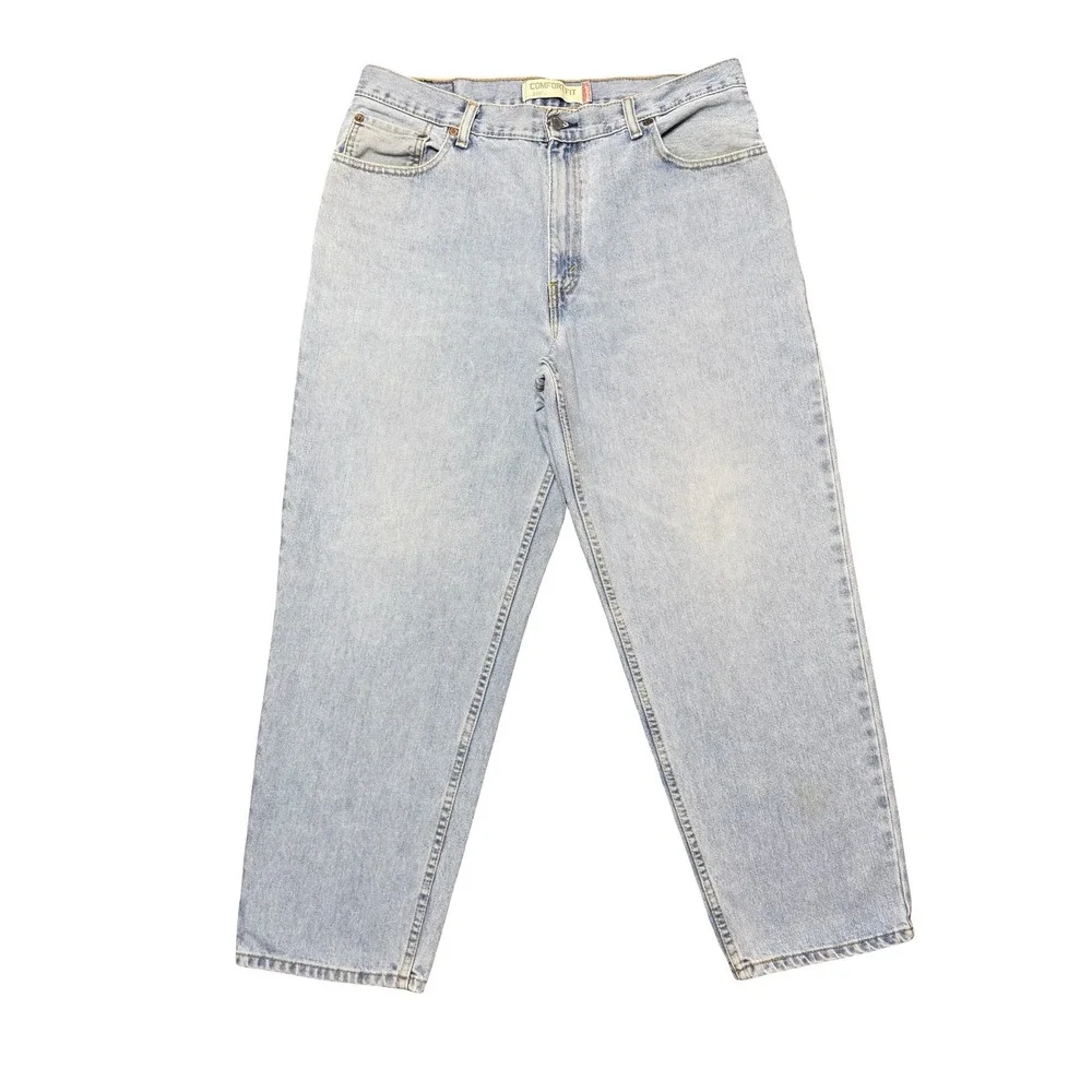 Levi's 560 men's comfort loose‎ baggy light wash blue dad denim jeans 36x30